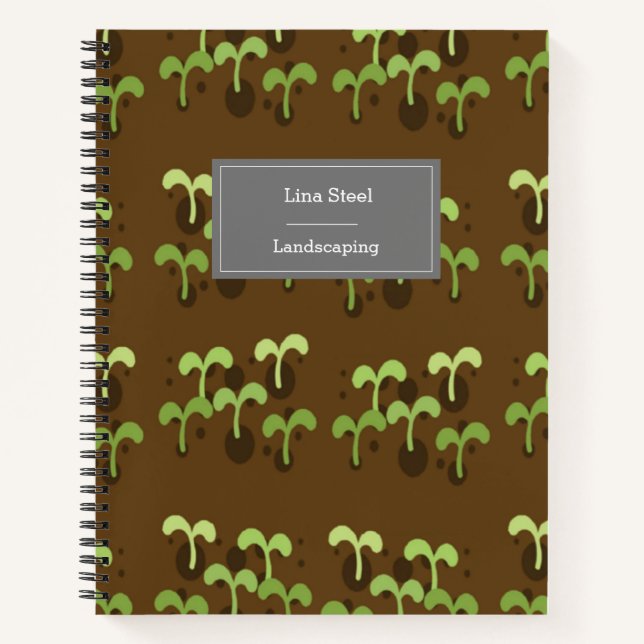 Cuaderno Plantas en patrón de suelo  (Anverso)