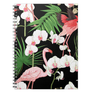 Cuaderno Plantas tropicales Aves Ilustracion de colores