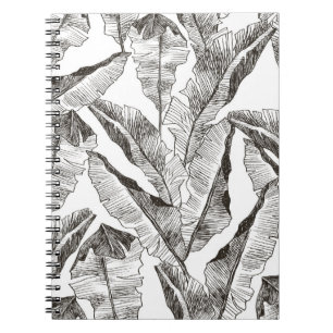 Cuaderno Plantas tropicales con estampado de selva sin cost