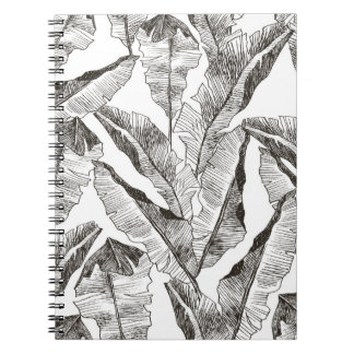 Cuaderno Plantas tropicales con estampado de selva sin cost