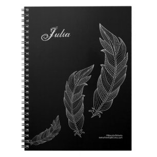 Cuaderno Plantilla conocida negra gris del esquema del arte