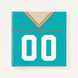 Cuaderno Plantilla de bloc de notas de Jersey de Fútbol de