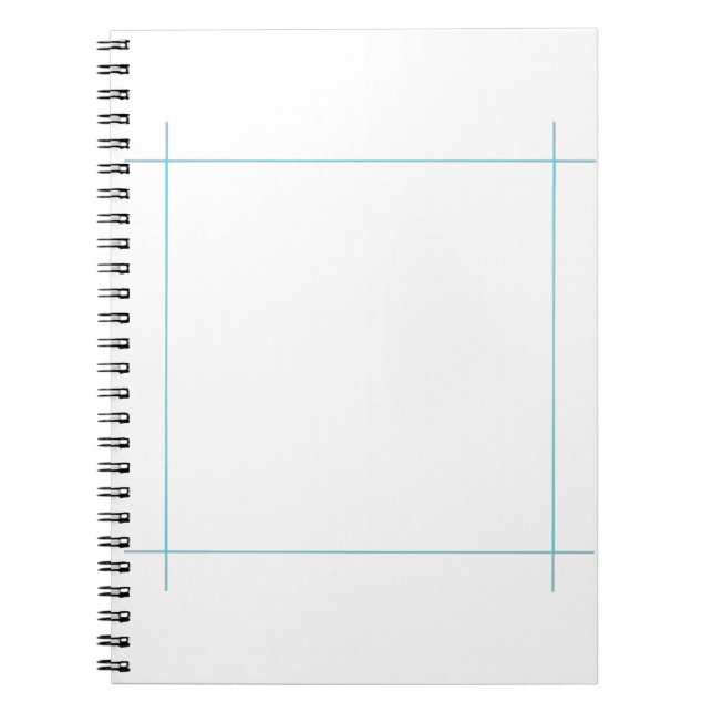 Cuaderno Plantilla de bloc de notas en espiral (Frente)