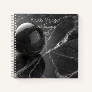 Cuaderno Plantilla de borde rosa-púrpura minimalista modern