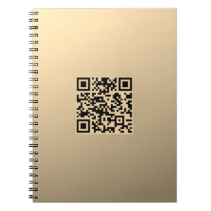 Cuaderno Plantilla de código QR editable al instante   Fals