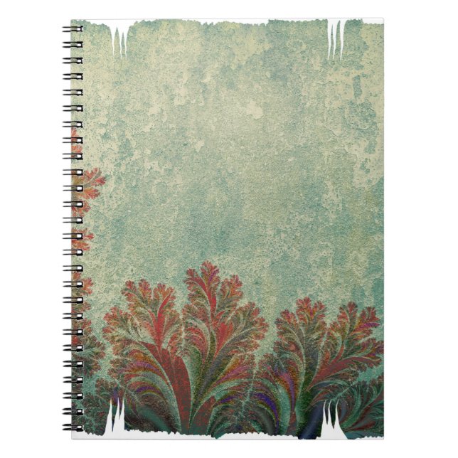Cuaderno Plantilla de fondo abstracto (Frente)