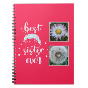 Cuaderno Plantilla de fotografía de la mejor hermana