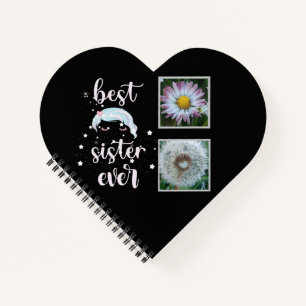 Cuaderno Plantilla de fotografía de la mejor hermana