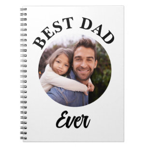 Cuaderno Plantilla de fotografía personalizada de Best Dad