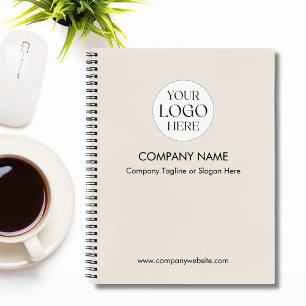 Cuaderno Plantilla de logotipo comercial de empresa persona