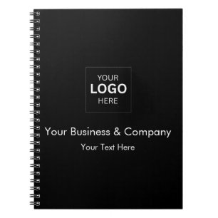 Cuaderno Plantilla de logotipo de negocio de lujo negro per