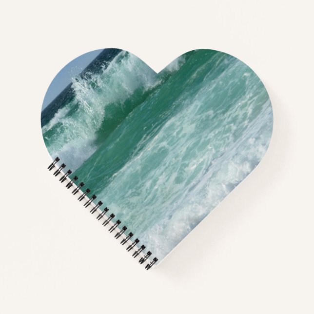 Cuaderno Plantilla de Olas Marinas de Playa personalizado (Anverso)
