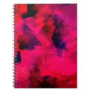 Cuaderno Plantilla de textura de fondo rojo