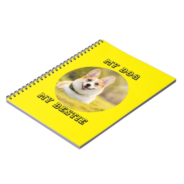Cuaderno Plantilla fotográfica personalizada para mi perro  (Lado Izquierdo)