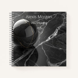 Cuaderno Plantilla moderna de borde rosa-morado Minimalista