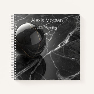 Cuaderno Plantilla moderna de borde rosa-morado Minimalista