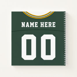 Cuaderno Plantilla para bloc de notas de Jersey de personal