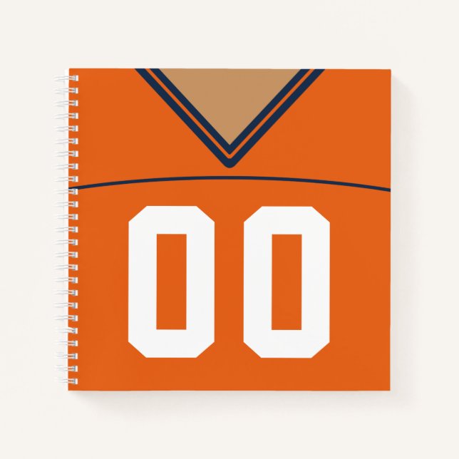 Cuaderno Plantilla para bloc de notas de Jersey de personal (Anverso)