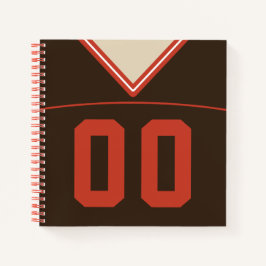 Cuaderno Plantilla para bloc de notas de Jersey de personal