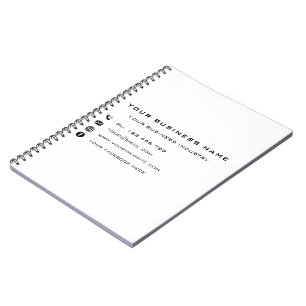 Cuaderno Plantilla para bloc de notas de negocios de inform