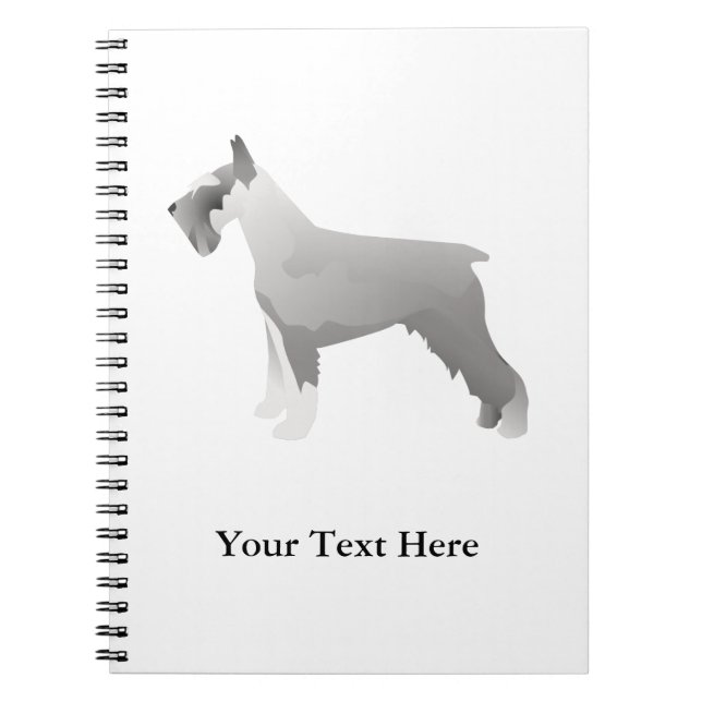 Cuaderno Plantillas Schnauzer preparadas para el Personaliz (Frente)
