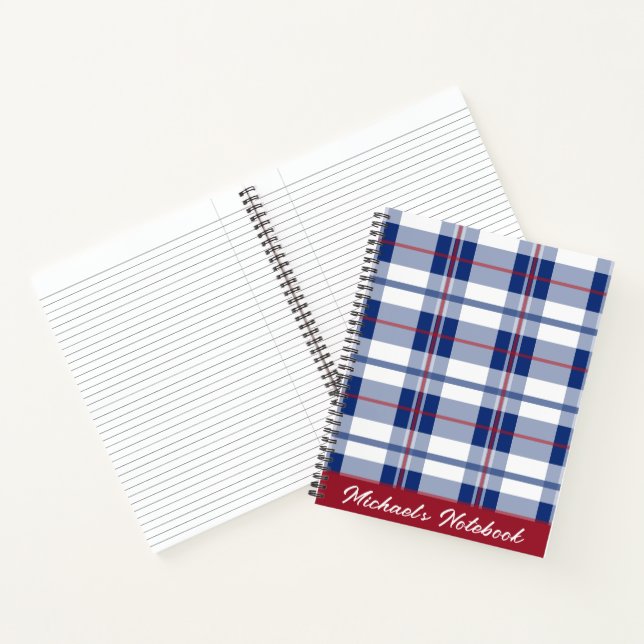 Cuaderno Plásticas grandes, rojas, blancas y azul (Interior)