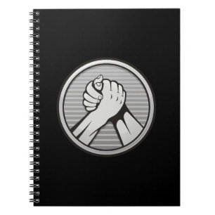 Cuaderno Plata de lucha de brazos