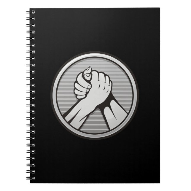Cuaderno Plata de lucha de brazos (Frente)