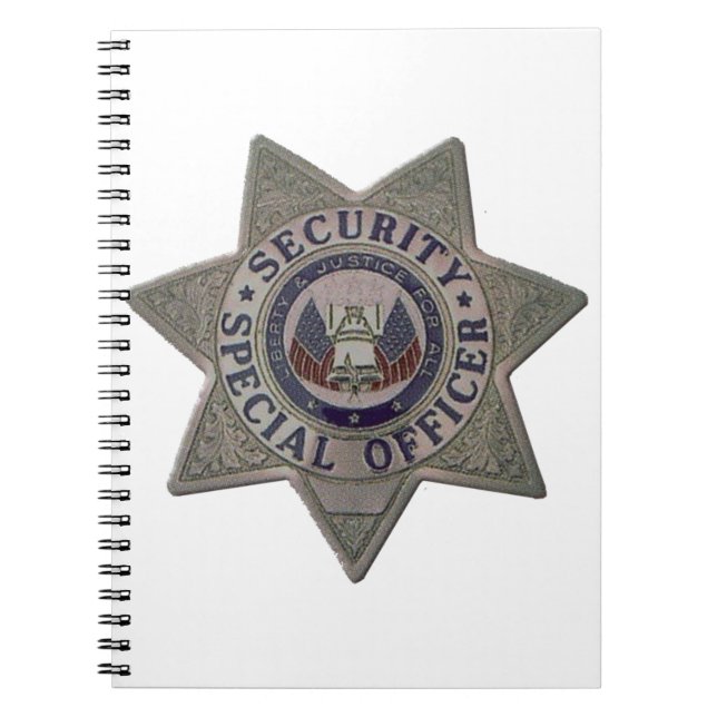Cuaderno Plata especial del oficial de la seguridad (Frente)