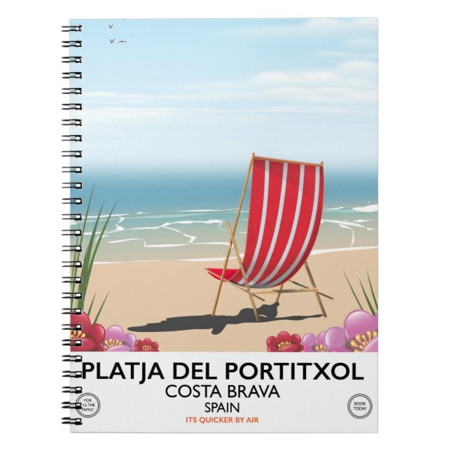 Cuaderno Platja del Portitxol, Costa Brava, España (Frente)