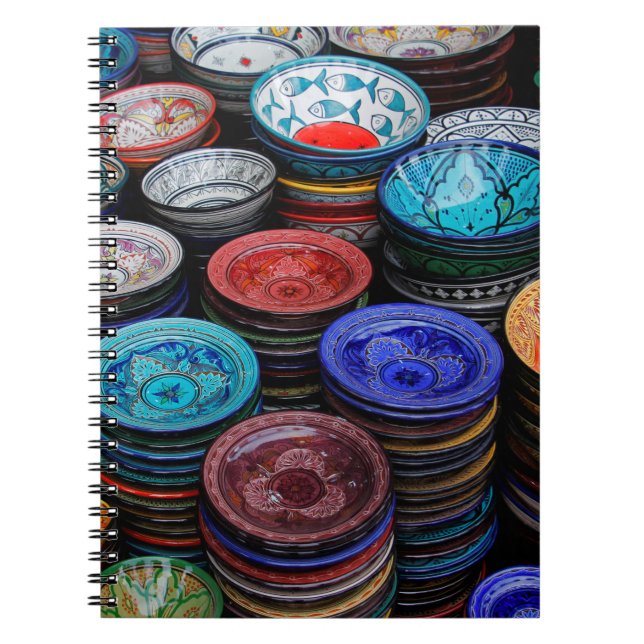 Cuaderno Platos Marroquíes En El Mercado (Frente)