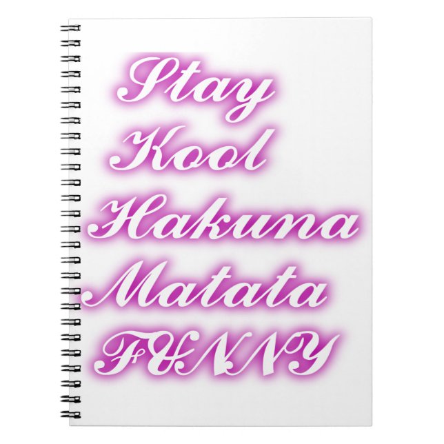 Cuaderno Play Cool Hakuna Matata .png (Frente)