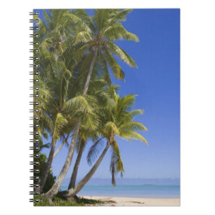 Cuaderno Playa bordeada de palmeras Islas Cook 3