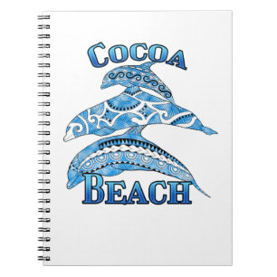Cuaderno Playa Cocoa Florida Vacaciones para delfines triba