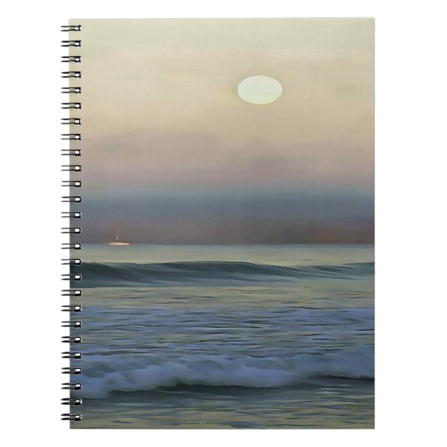Cuaderno Playa de Dalyan rosa y azul Pastel (Frente)