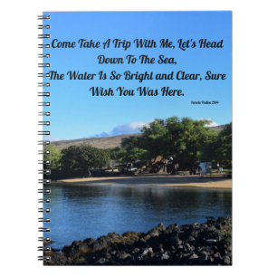 Cuaderno Playa de la chaqueta de punto, isla grande de