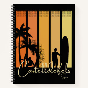 Cuaderno Playa de surf de Castelldefels España