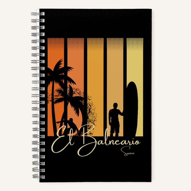 Cuaderno Playa de surf El Balneario España (Anverso)