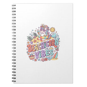 Cuaderno Playa de Unicornio Vibraciones Caprichosas Fondo B
