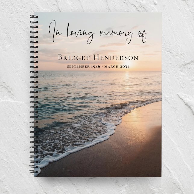 Cuaderno Playa del Atardecer En Memoria de los Seres Querid (Subido por el creador)