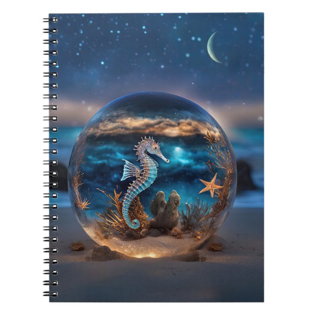 Cuaderno Playa del Océano Surreal de la Marea (Frente)