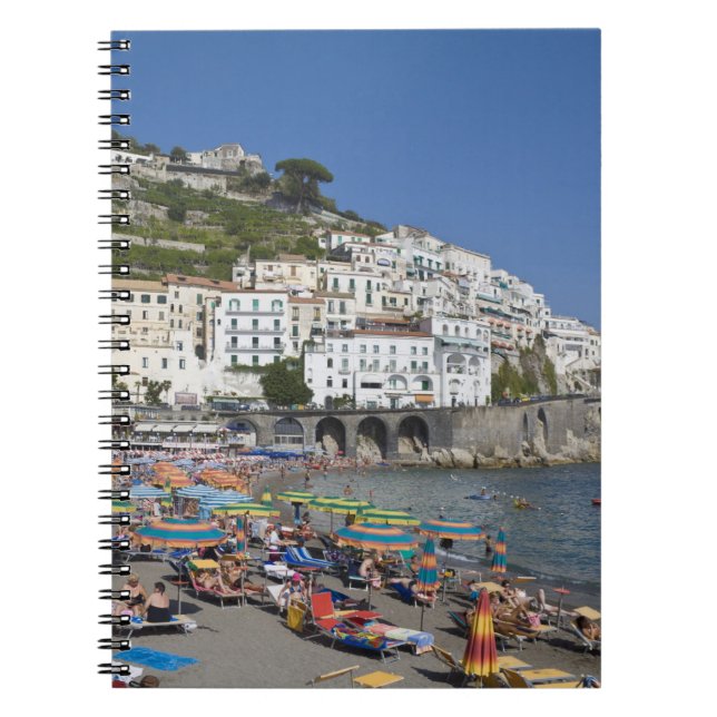 Cuaderno Playa en Amalfi, Campania, Italia (Frente)