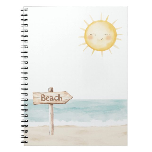 Cuaderno Playa Encuentra Tu Sol Feliz (Frente)
