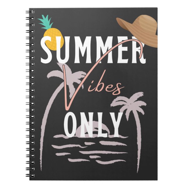 Cuaderno Playa exclusiva para las vibraciones de verano (Frente)