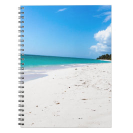 Cuaderno playa Isla Saona en el Caribe