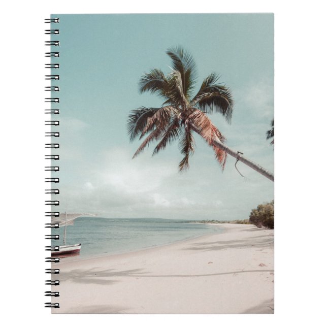 Cuaderno Playa junto a la palmera de coco (Frente)