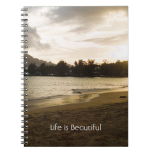 Cuaderno Playa Kauai (mi fotografía)