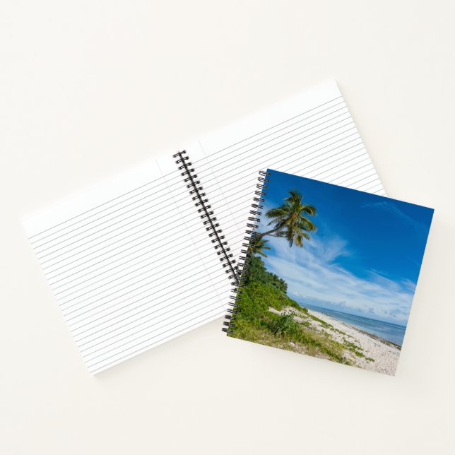 Cuaderno Playa Kolovai bordeada de palmeras (Interior)