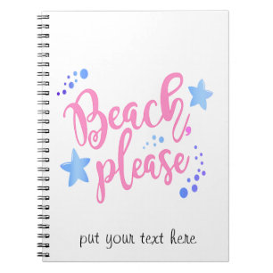 Cuaderno playa por favor