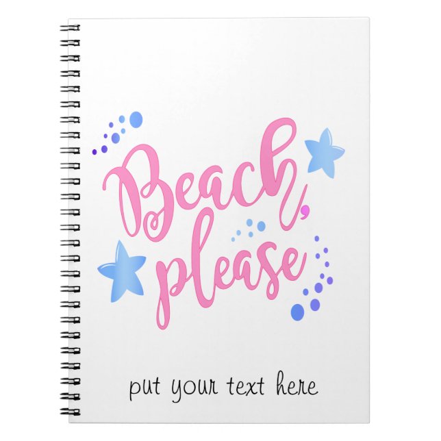 Cuaderno playa por favor (Frente)